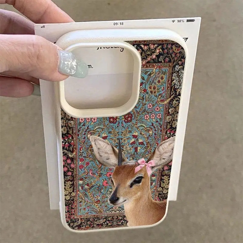 Vintage Deer Lichee Silicone P - Phone Cases Xiaomi 15 ulasan dan harga