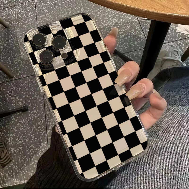 Space Black Plaid Pattern Phon - Phone Cases Xiaomi 15 ulasan dan harga