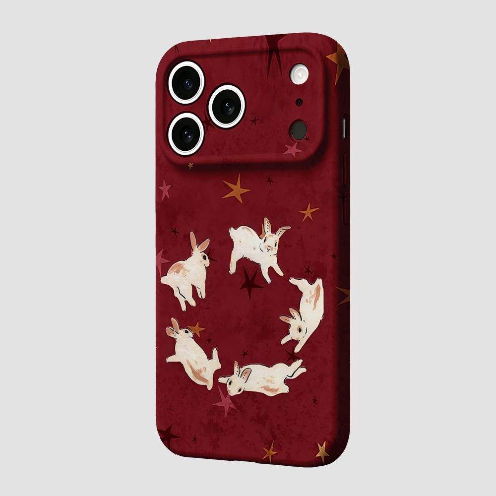 Red Rabbit Stars Print Phone C - Phone Cases Xr Iphone ulasan dan harga