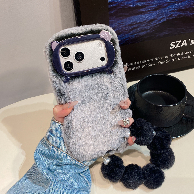 Luxury Solid Colors Furry Plus - Phone Cases For Iphone 16 ulasan dan harga