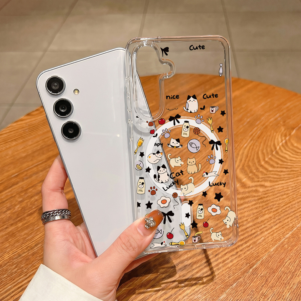 Cute Cat Magnetic Phone Case F - Phone Cases Galaxy A16 5G ulasan dan harga