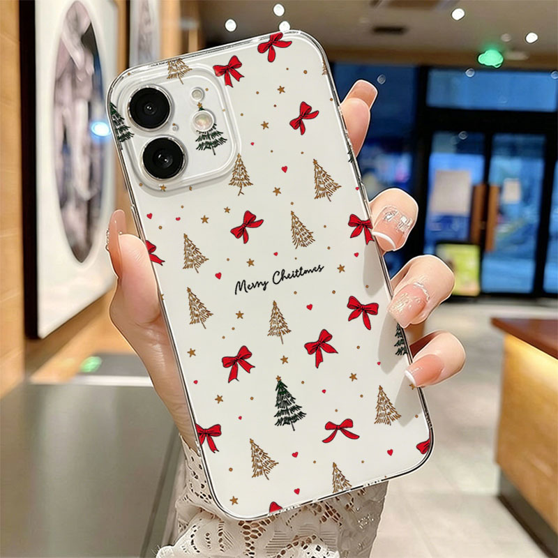 Red Bow Christmas Clear Shockp - Phone Cases Xr Iphone ulasan dan harga