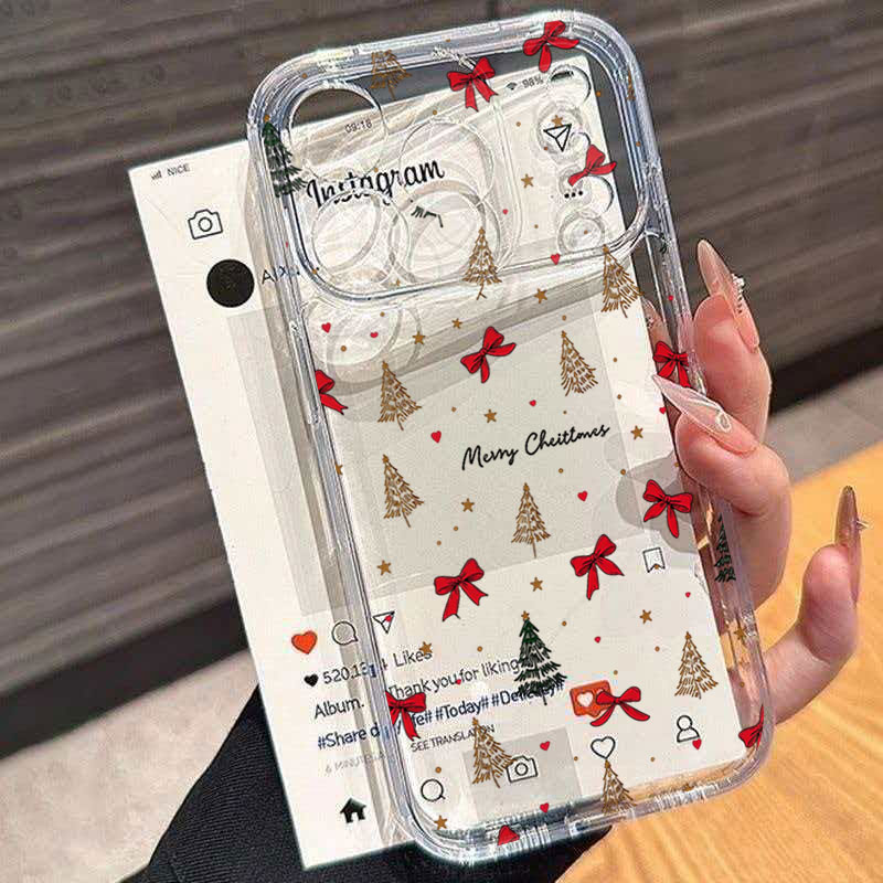 Red Bow Christmas Clear Shockp - Phone Cases Xr Iphone ulasan dan harga