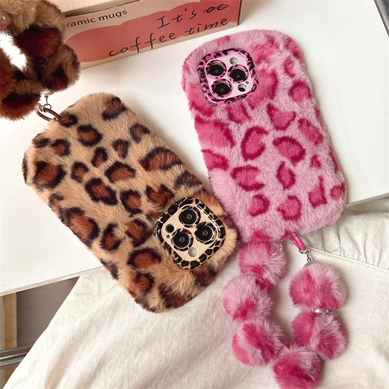 Fashion Leopard Furry Plush Le - Phone Cases For Iphone 16 ulasan dan harga
