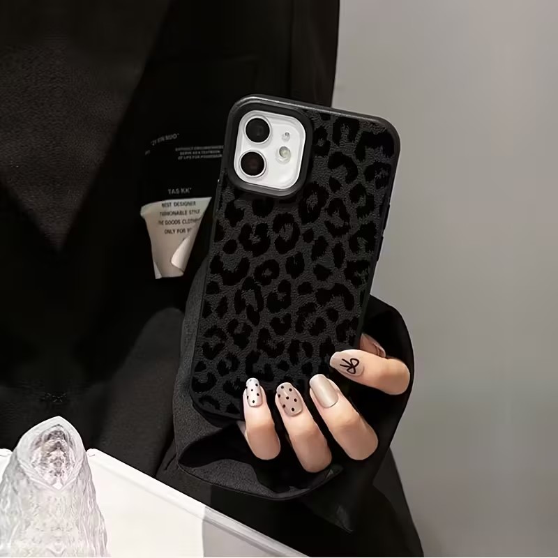 Shockproof Black Leopard Lyche - Phone Cases Xr Iphone ulasan dan harga