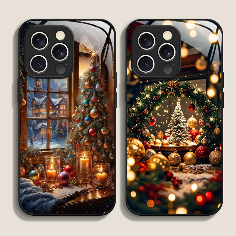 Christmas Tree Gift Snowy Town - Phone Cases For Iphone 16 ulasan dan harga