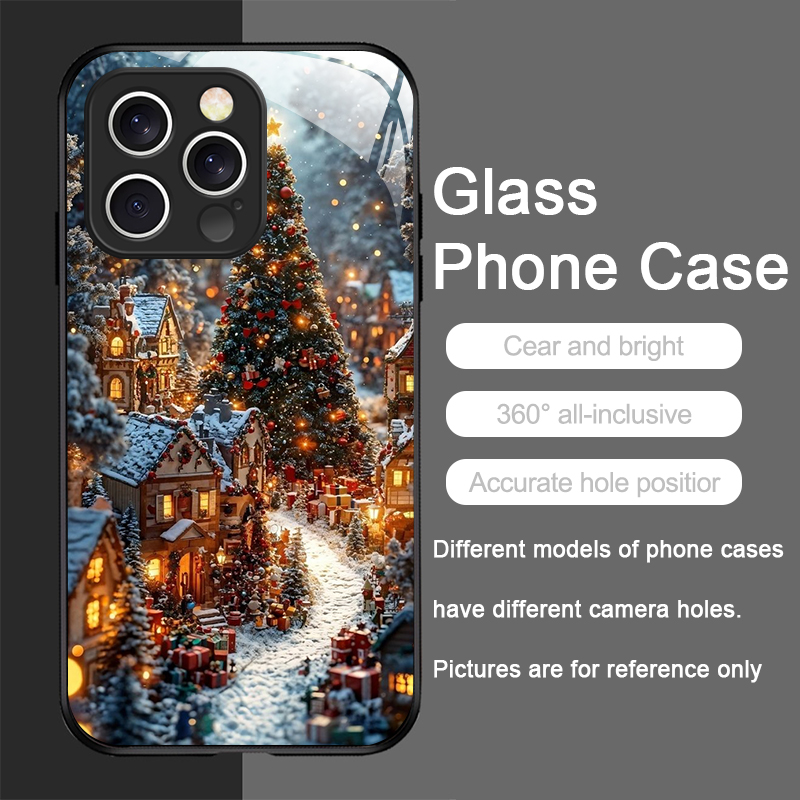 Christmas Tree Gift Snowy Town - Phone Cases For Iphone 16 ulasan dan harga