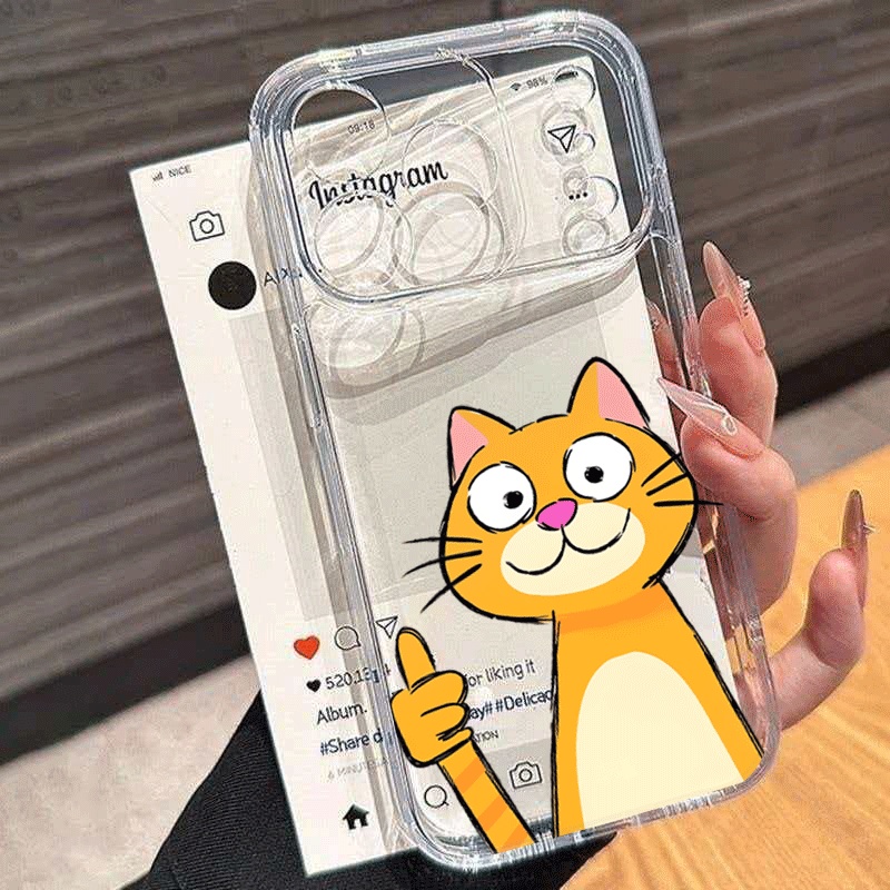Cute Cartoon Orange Cat Phone  - Phone Cases Xiaomi 15 ulasan dan harga