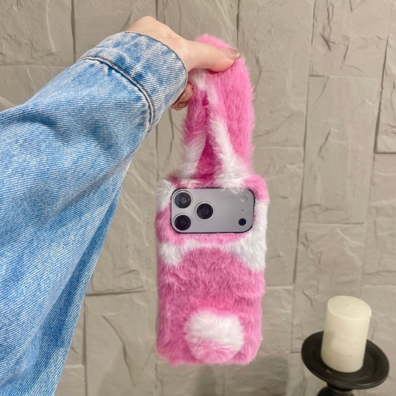 Cute Rabbit Design Fluffy Phon - Phone Cases For Iphone 16 ulasan dan harga